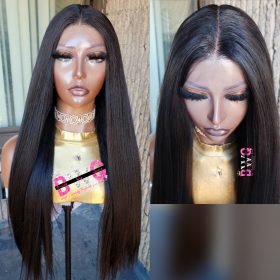 Bone Straight Bio-Protein Fibre Wig (T-Frontal)