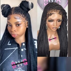 Kelly XSmall HD Full lace Knotless Braid Wig (Ready To Ship)
