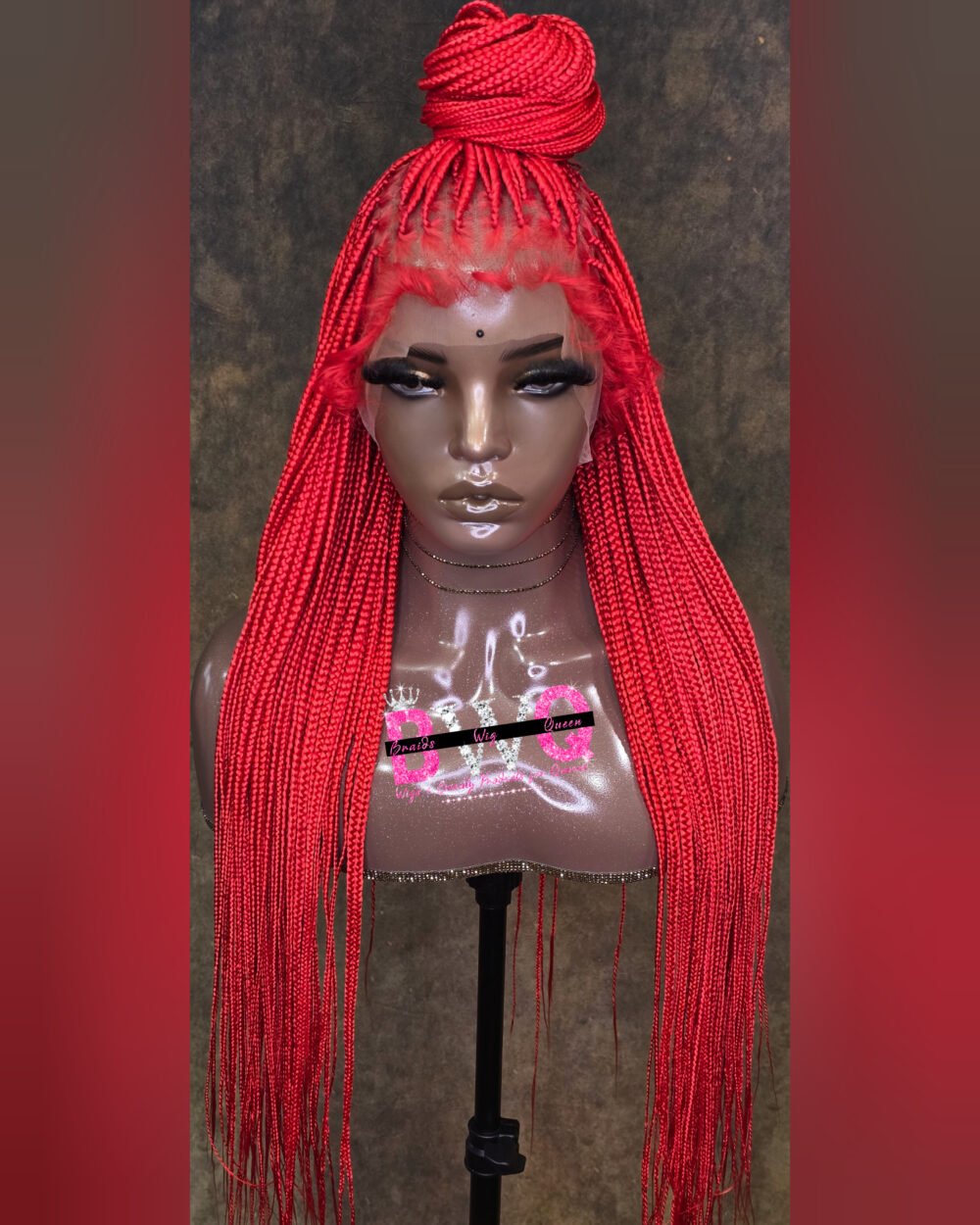 Nicole Knotless Box braid-Full Lace Red (Pre-Order) - Image 2