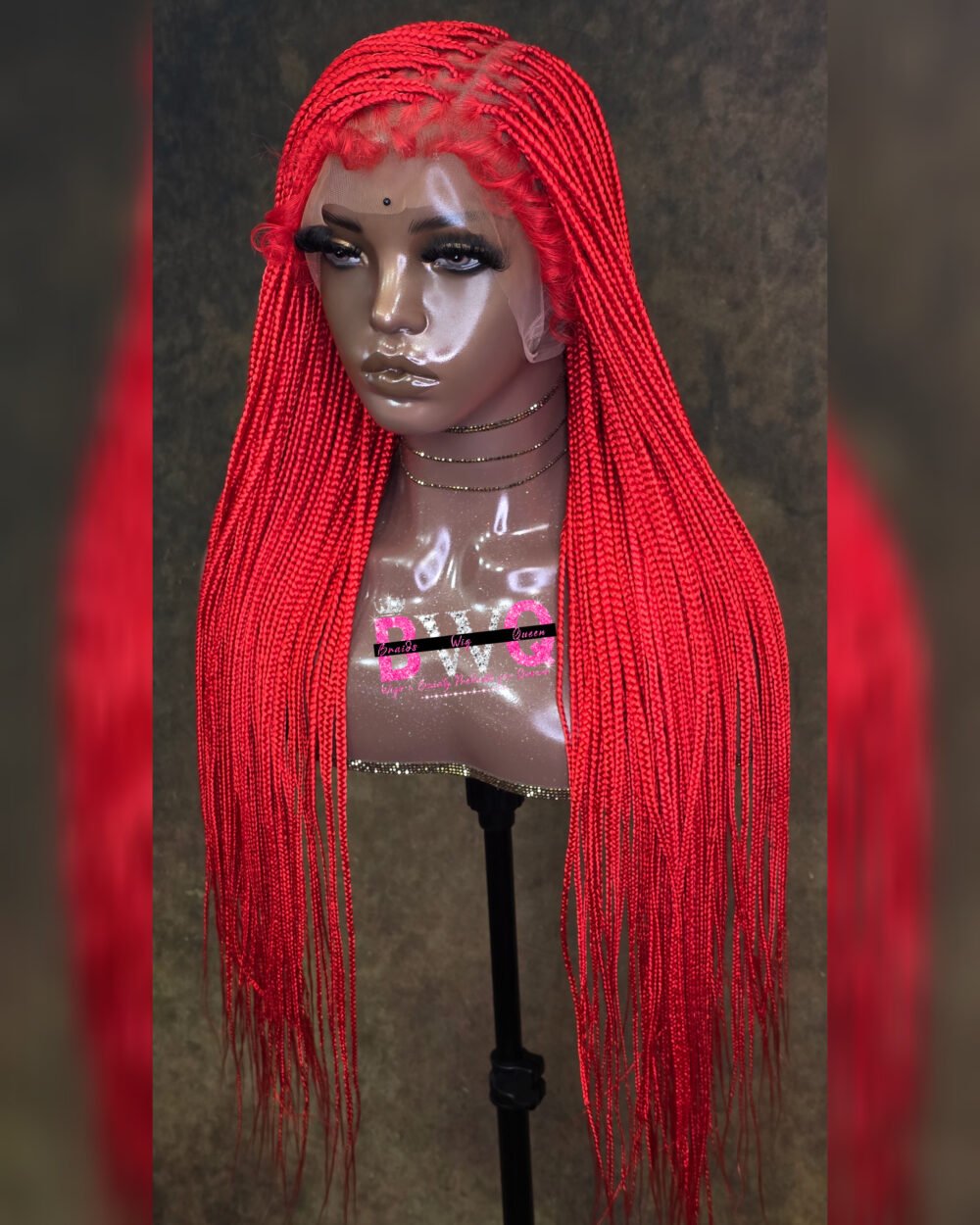 Nicole Knotless Box braid-Full Lace Red (Pre-Order) - Image 5