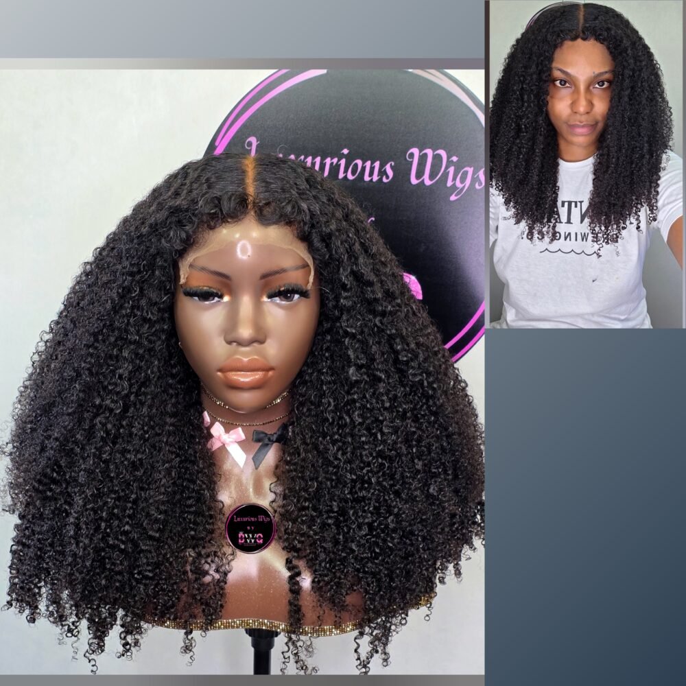 Nadine Raw Donor Glue-less Curly Hairline Wig- HD 6x6 Closure (Ready To Ship)