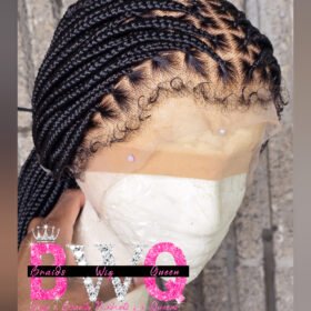 Ada Curly 4c Hairline Knotless Box Braid - 13x6 Frontal