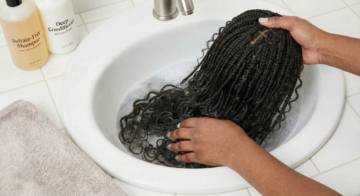 Washing your human hair braided wig